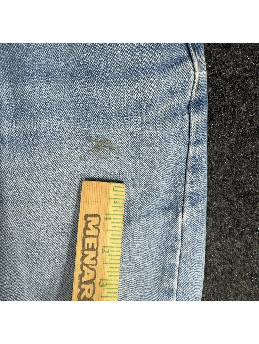 Levi's Jeans Men 34*36 Blue Denim Light Wash Mid Rise 505 Regular Straight